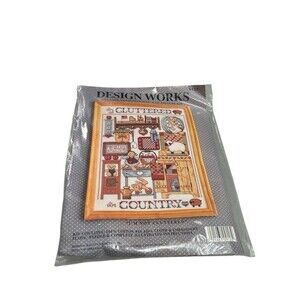 Vintage Design Works I'm Not Cluttered I'm Country Cross Stitch 11” X 14” Kit